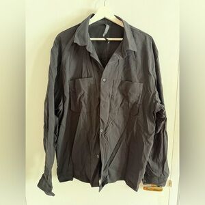 lululemon athletica Charcoal Button-Up Shirt Jacket